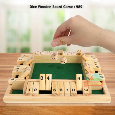 Dice Wooden Board Game : 989